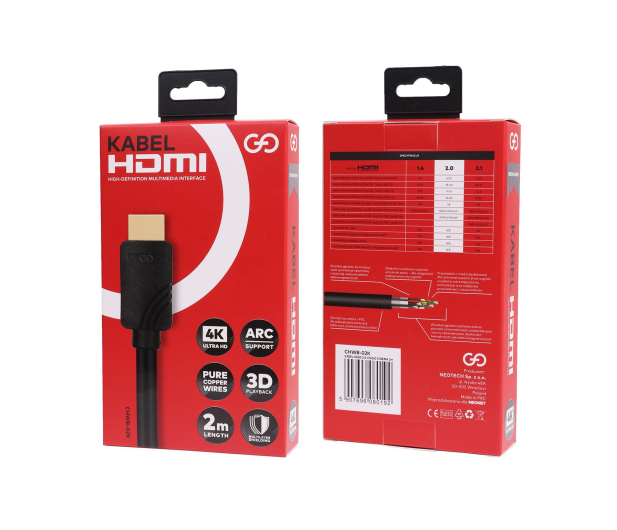 VIGGO DESIGN HDMI 2.0 CINEMA 4K 3D HDR  2m - 1457526 - zdjęcie 3